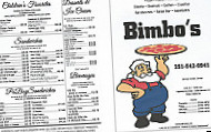 Bimbo's menu