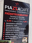 Piazza Cafe menu