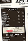 Artcaffe menu