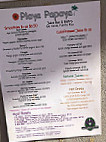 Playa Papaya menu