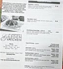 Garden Kitchen menu