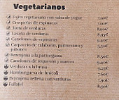Port Blau menu