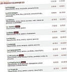 Le Kiosque à Pizzas menu