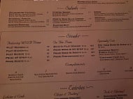 Vic Anthony's Steakhouse menu