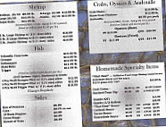 S S Seafood Market menu