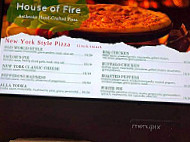 House Of Fire Pizza menu