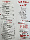 Egg Roll Cafe menu