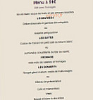 Auberge Du Louvetier menu