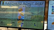 Ranchers Roast Beef menu