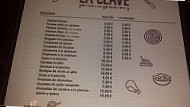 La Clave menu