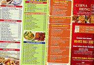 China Hong menu