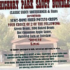 Hickory Park Co menu