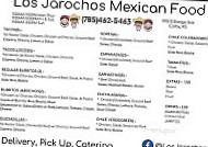 Los Jarochos Mexican Food menu