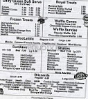 Dairy Queen menu