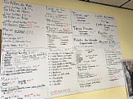 Alicia's Tortilleria menu