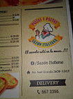 Sazon Italiana menu
