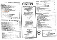La Marine menu
