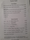 Restaurant Les Roses menu