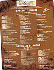 Mudslinger's Coffee menu