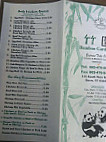 Bamboo Gardens menu