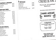 Chapati House 2 menu
