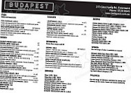 Budapest Schnitzel And Eating House menu