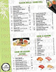 Sapporo Hibachi Sushi menu