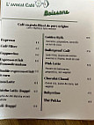 L'avocat Cafe menu
