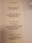 Montrachet menu
