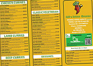 Gillz Indian Cuisine menu