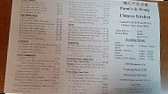 Poon's & Wong Chinese Kitchen menu