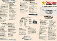 Colton's Steak House Grill menu