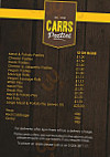 Carrs Pasties menu