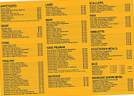 Asian Paradise menu