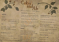 Cakes Ale Cafe menu