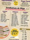 La Moneda menu