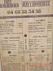 La Petite Rotisserie menu