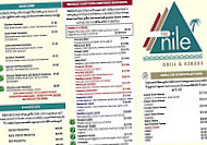 The Nile Grill Kebabs menu