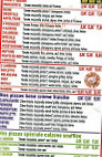 Pizza Presto menu