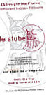 Le Stube menu