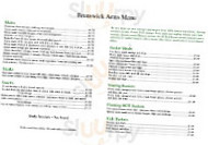 Brunswick Arms menu