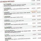 Le Kiosque A Pizzas menu