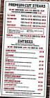 No 9 Grill menu