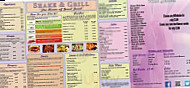 Shake And Grill menu