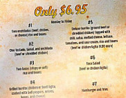 Bypass Fiesta Grill menu