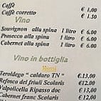 Trattoria Al Ponte menu