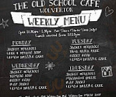 The Old School Cafe menu