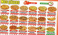 Delice Pizza menu