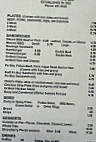 Slayden's -b-que menu