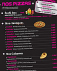 Fashion Pizza menu